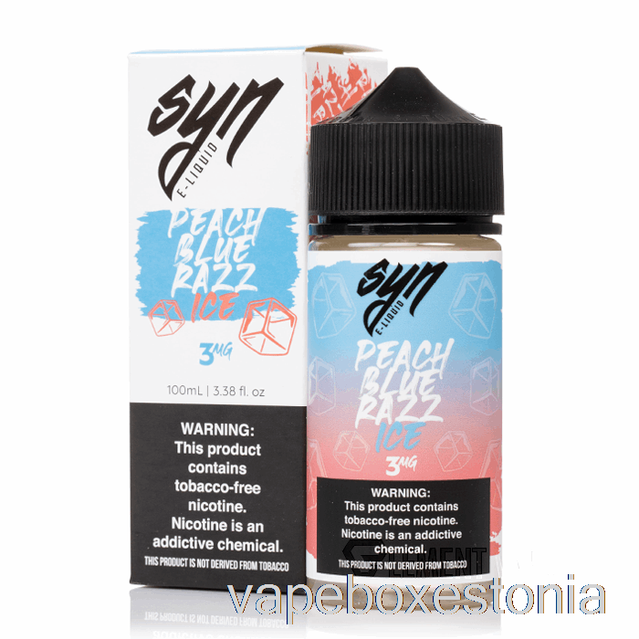 Vape Box Estonia Jää Virsiku Sinine Razz - Syn Vedelikud - 100ml 6mg